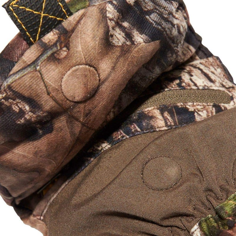 HOT SHOT Menâ€™s Camo Huntsman Pop-Top Mittens â€“ Mossy Oak Break-Up Country Mini, Large - Image 5